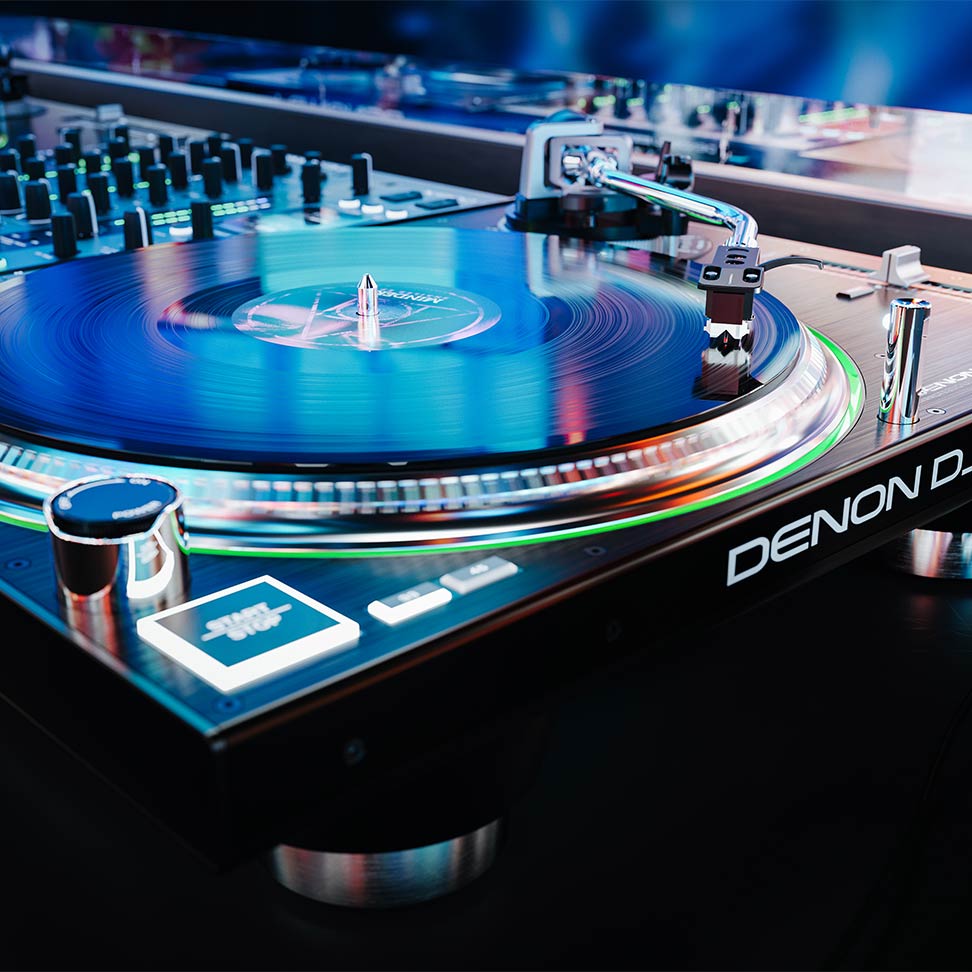 DENON VL12 PRIME Platine Vinyle DJ Professionnel à Entrainement Direct